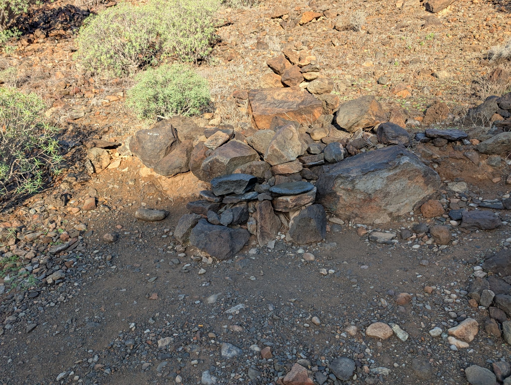 Hvilebenken innerst i dalen.