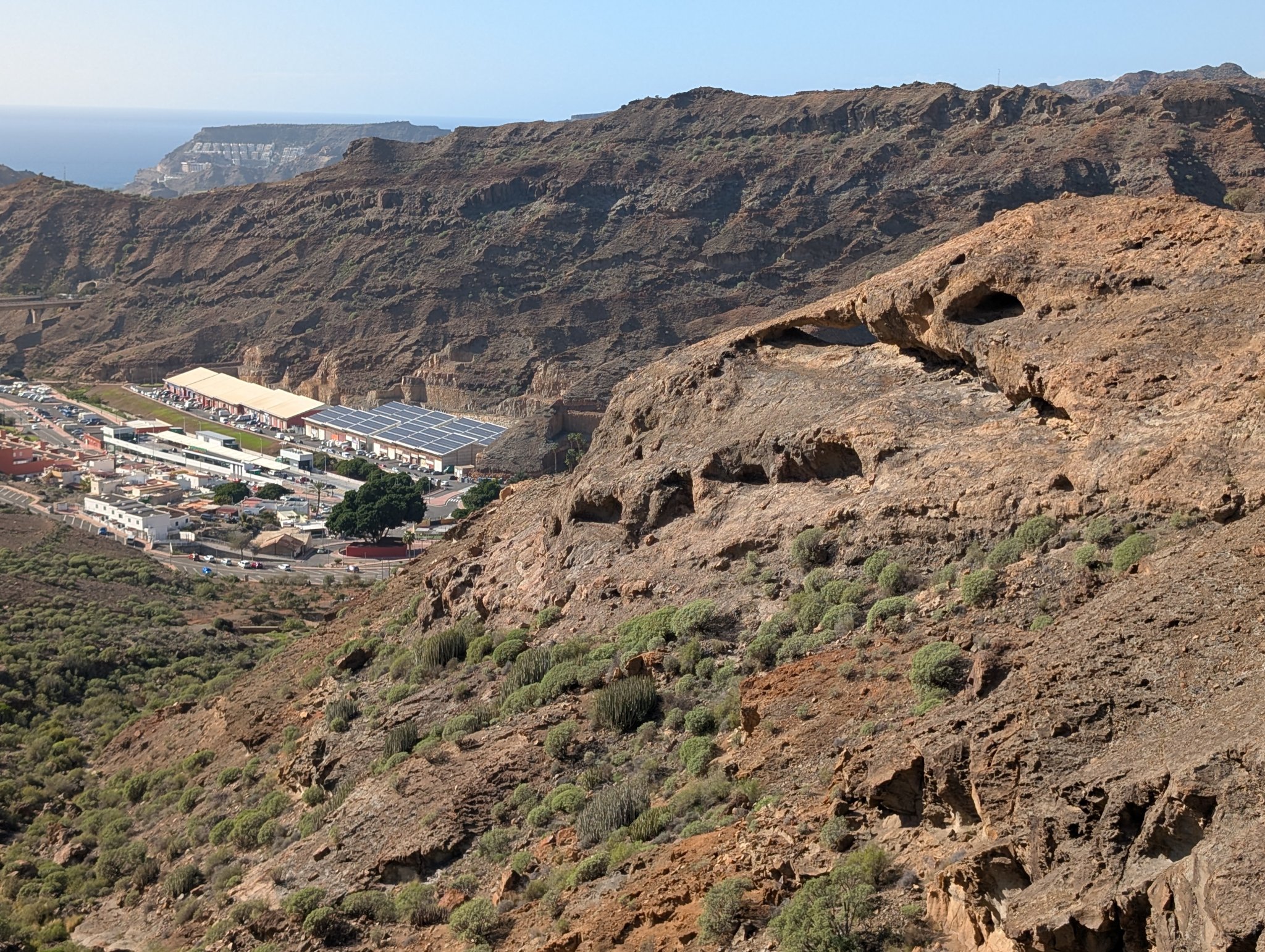 Ikke langt igjen til Motor Grande og parkeringsplassen.