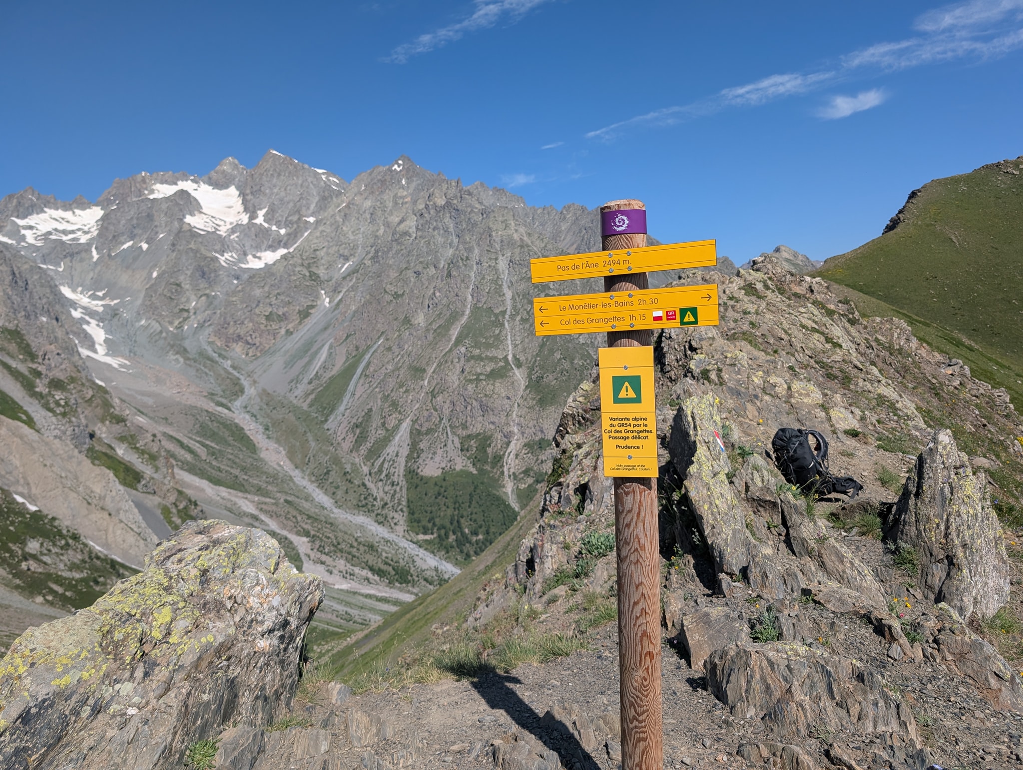 Først må jeg forsere Pas de lAne (2503 moh)