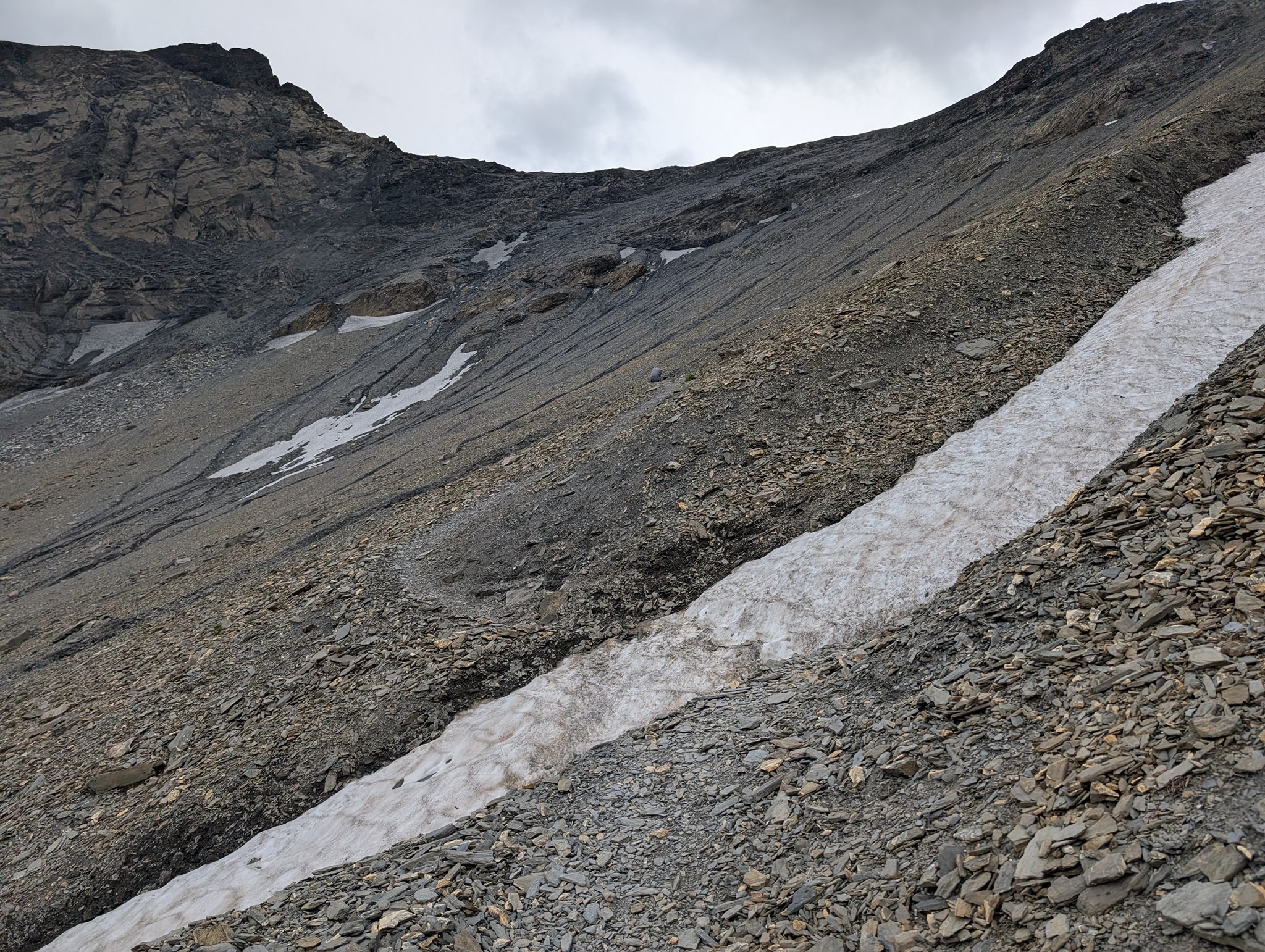 Bratt stigning opp mot det første passet.